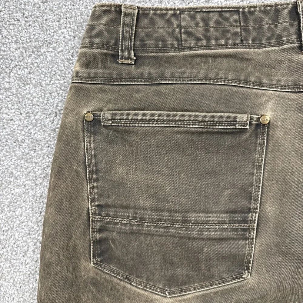 KUHL RYDR Vintage Patina Dye Pants Men's 38x32 Brown Outdoor Hiking Canvas